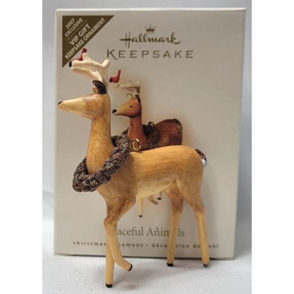 Hallmark Keepsake Peaceful Animals Deer Christmas Ornament Exclusive 2007 - Picture 2 of 4